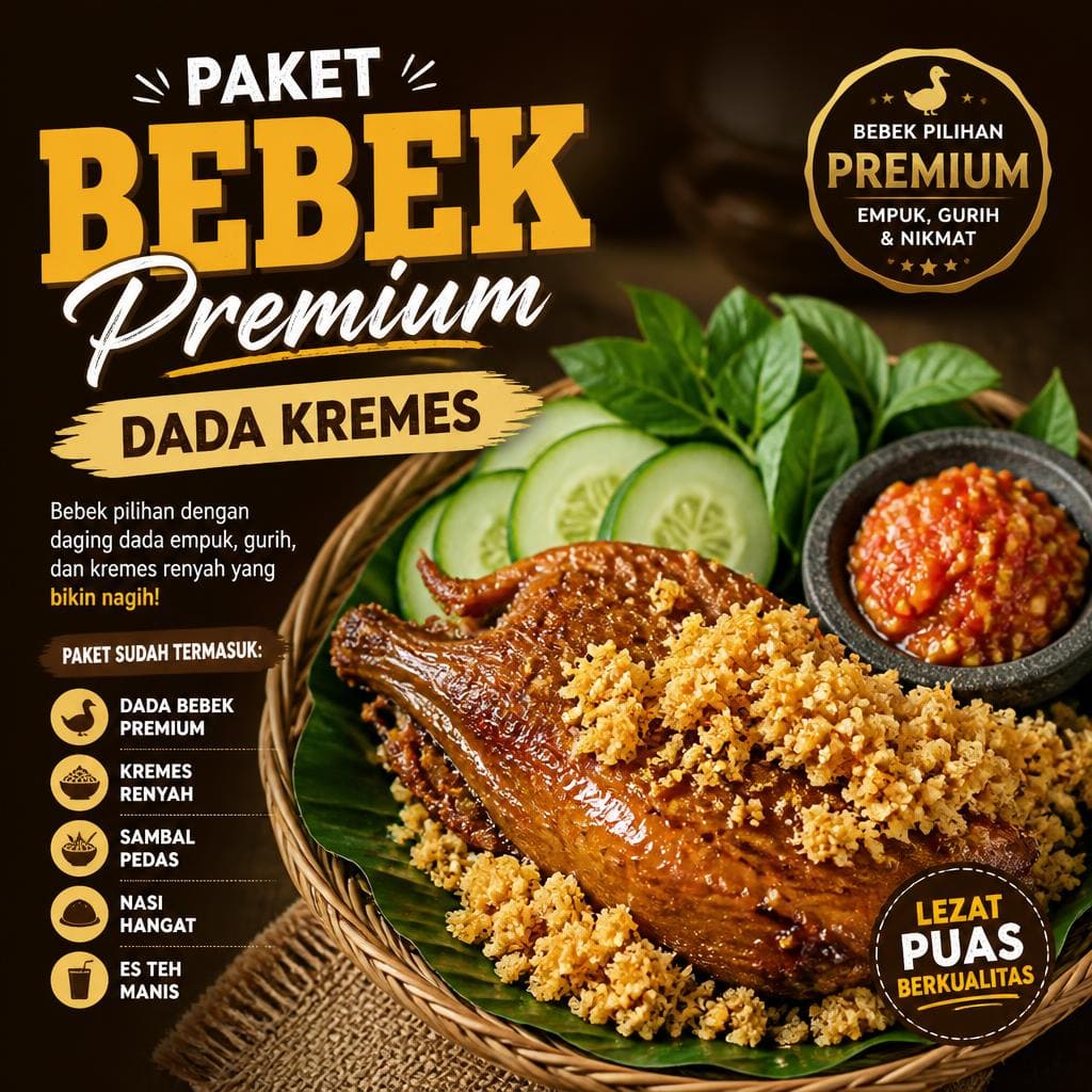 Paket Bebek Premium Dada Kremes